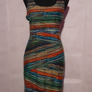 Dress - MISS TINA, by Tina Knowles; Color: Multicolor; Size: M (8-10)